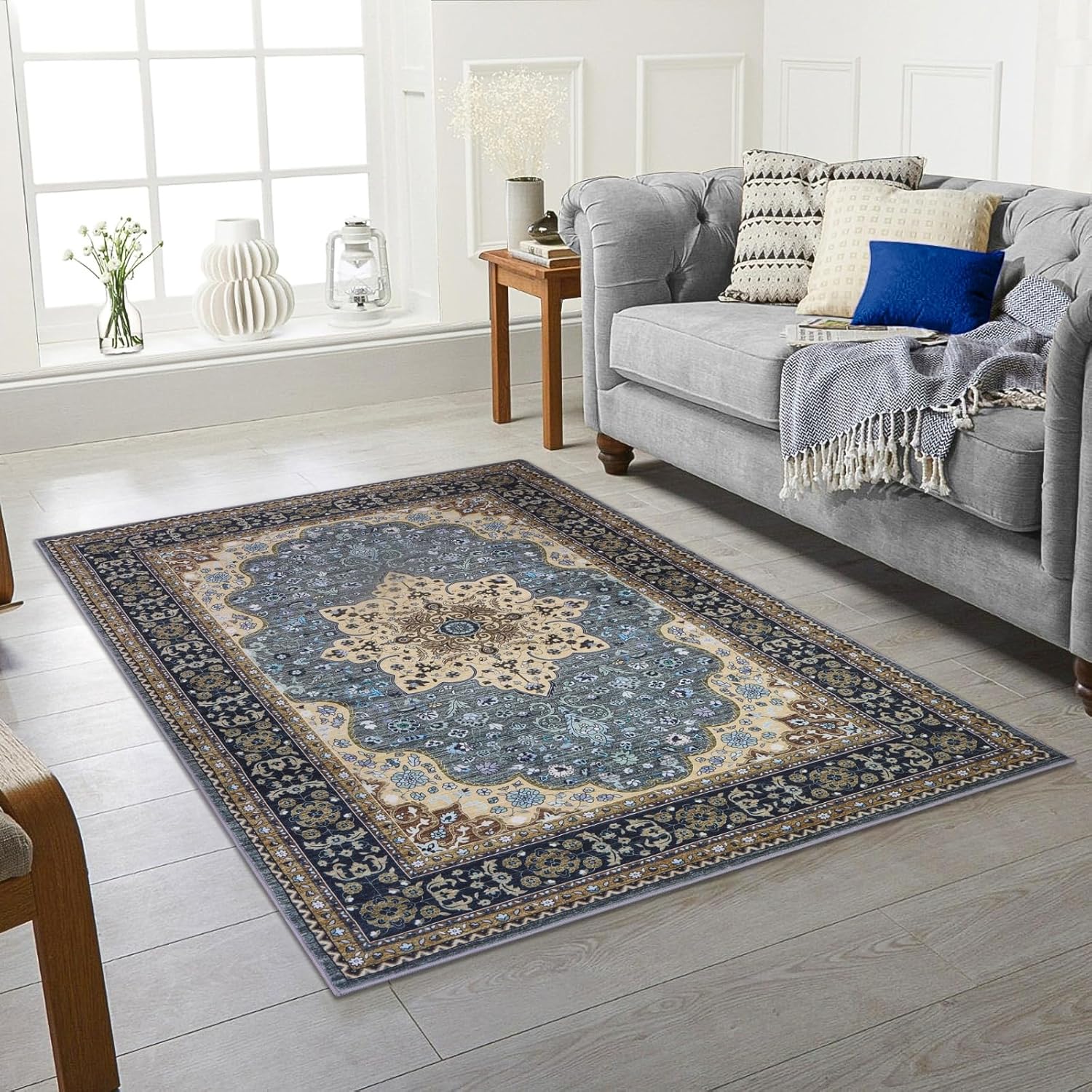 Flower Collection Rugs Small To Extra Large Living Room Floor Carpet Rugs