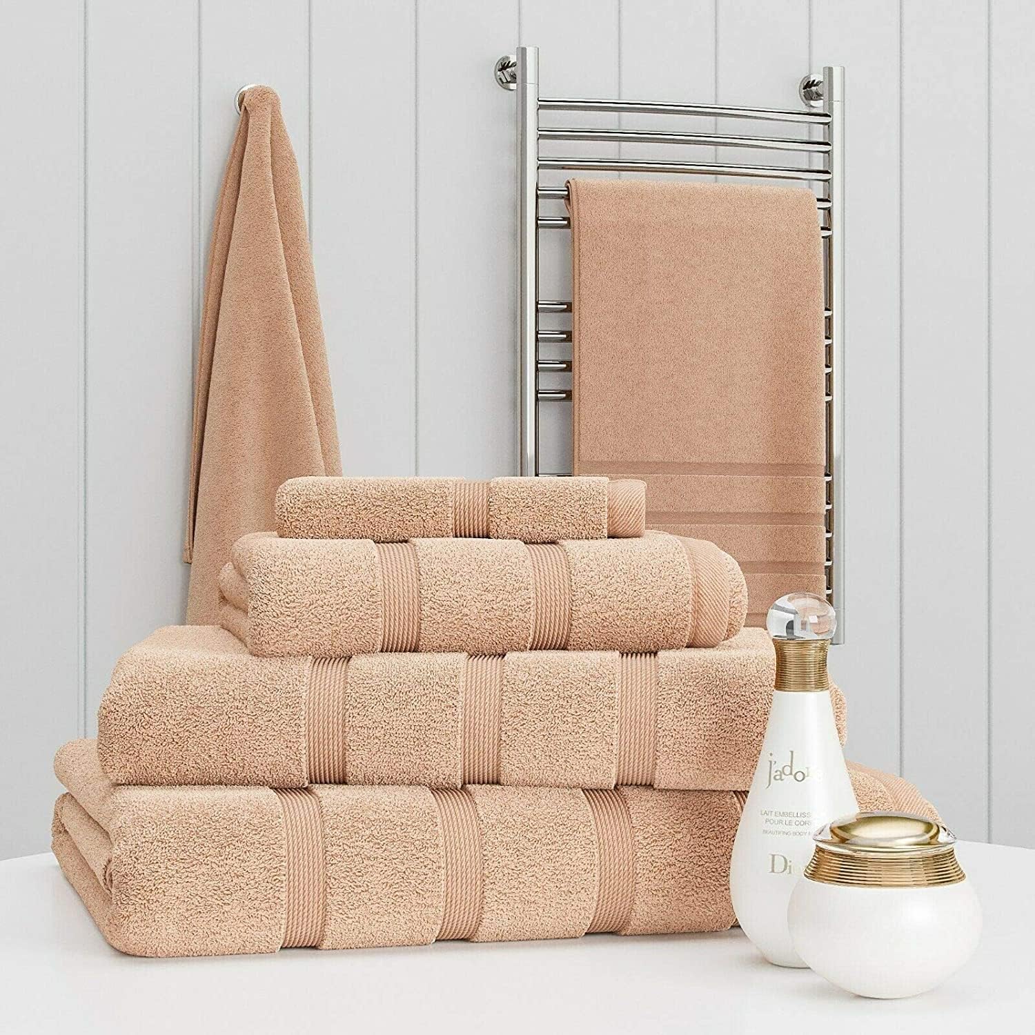 Premium 100% Cotton Towel Set – Luxury 2 Piece 500 GSM Bath and Hand Towels | Ultra Soft & Durable