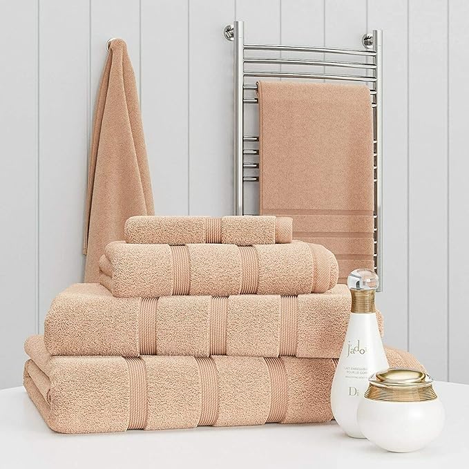 Premium 4 Piece Cotton Towel Bale – Ultra Soft, 500 GSM Luxury Bathroom Set