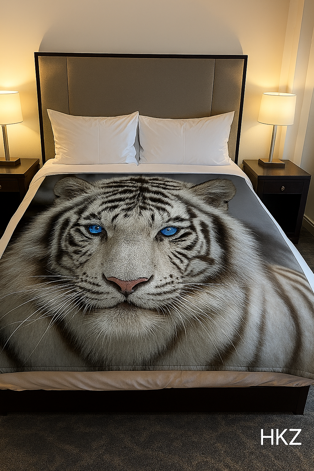 3D Luxury Digital Print Mink FAUX FUR THROW BLANKET Bed Sofa Double 150 x 200 Cm