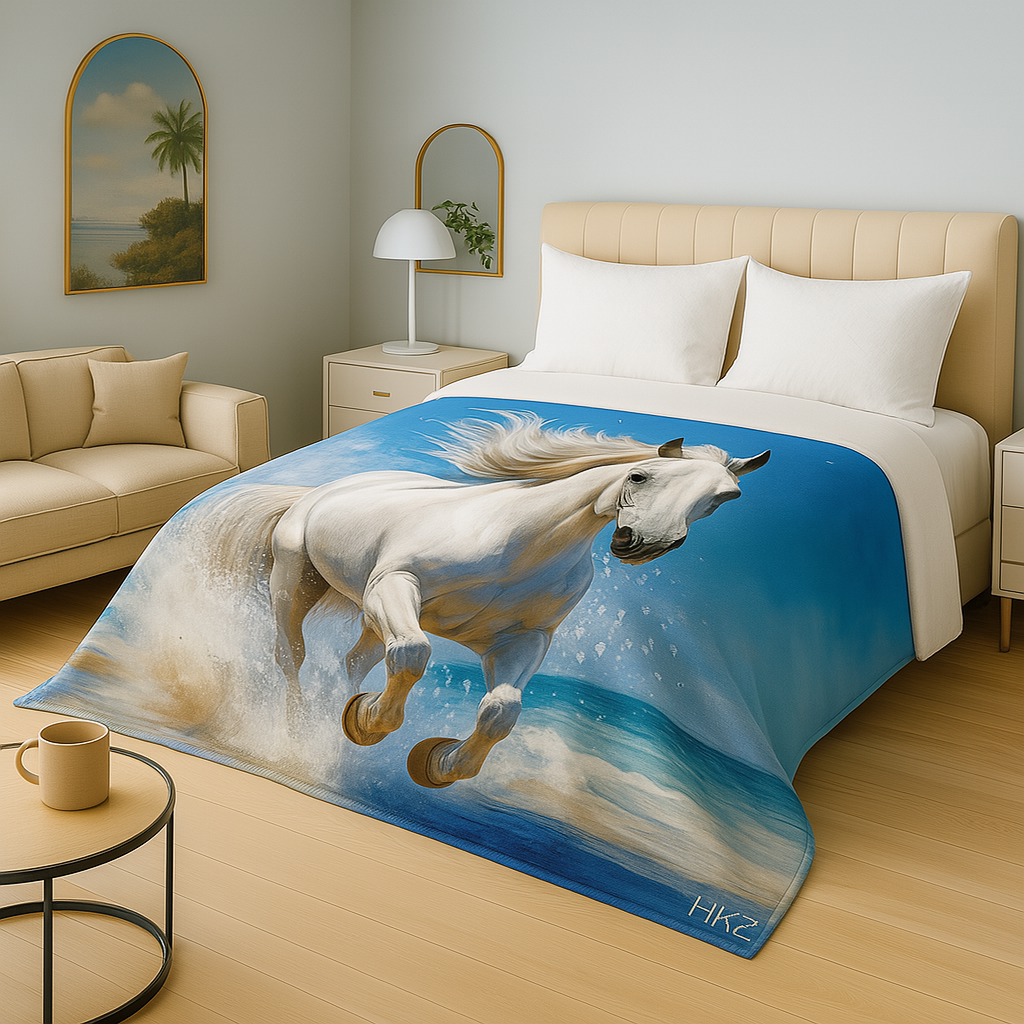 3D Luxury Digital Print Mink FAUX FUR THROW BLANKET Bed Sofa Double 150 x 200 Cm