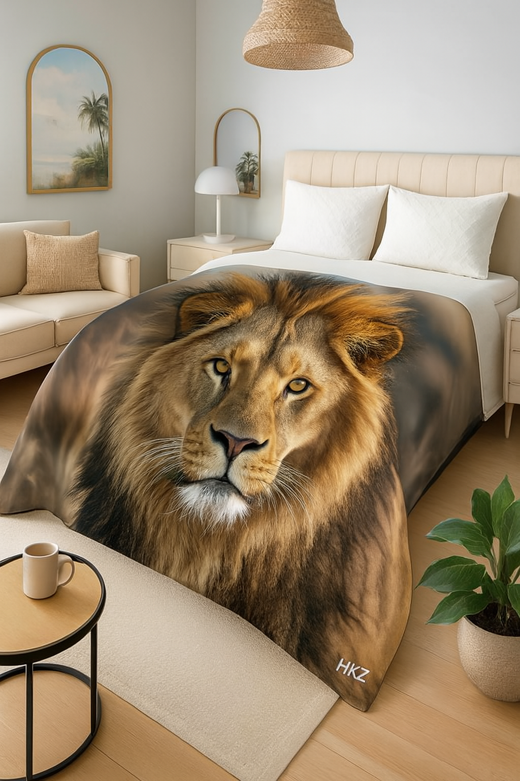 3D Luxury Digital Print Mink FAUX FUR THROW BLANKET Bed Sofa Double 150 x 200 Cm