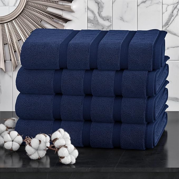 Luxury Towel Set 100% Cotton 4 Piece Bath Towel Set Bath Towel Bale 500 GSM.