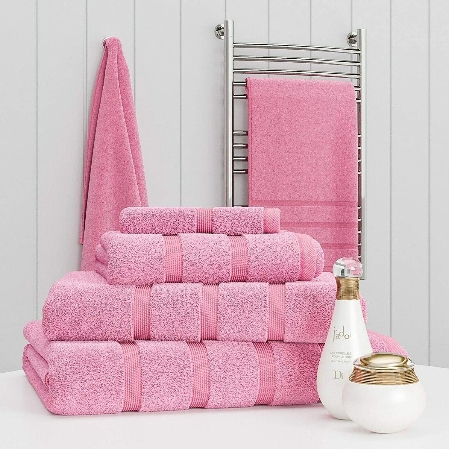 Premium 100% Cotton Towel Set – Luxury 2 Piece 500 GSM Bath and Hand Towels | Ultra Soft & Durable