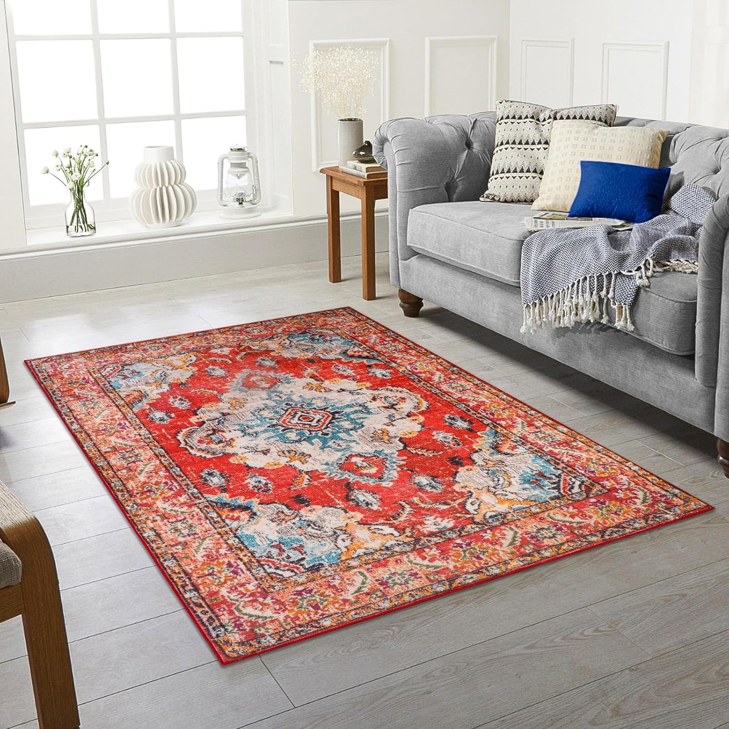 Flower Collection Rugs Small To Extra Large Living Room Floor Carpet Rugs