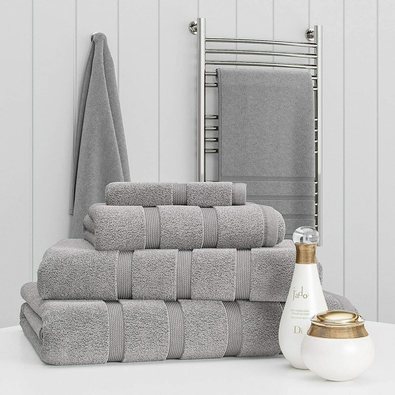 Premium 100% Cotton Towel Set – Luxury 2 Piece 500 GSM Bath and Hand Towels | Ultra Soft & Durable