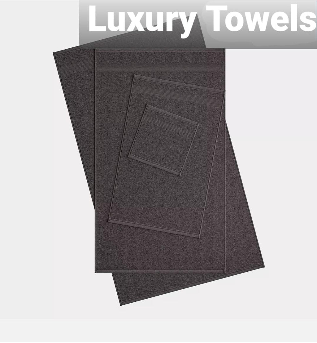 Luxury Towel Set 100% Cotton 4 Piece Bath Towel Set Bath Towel Bale 500 GSM.