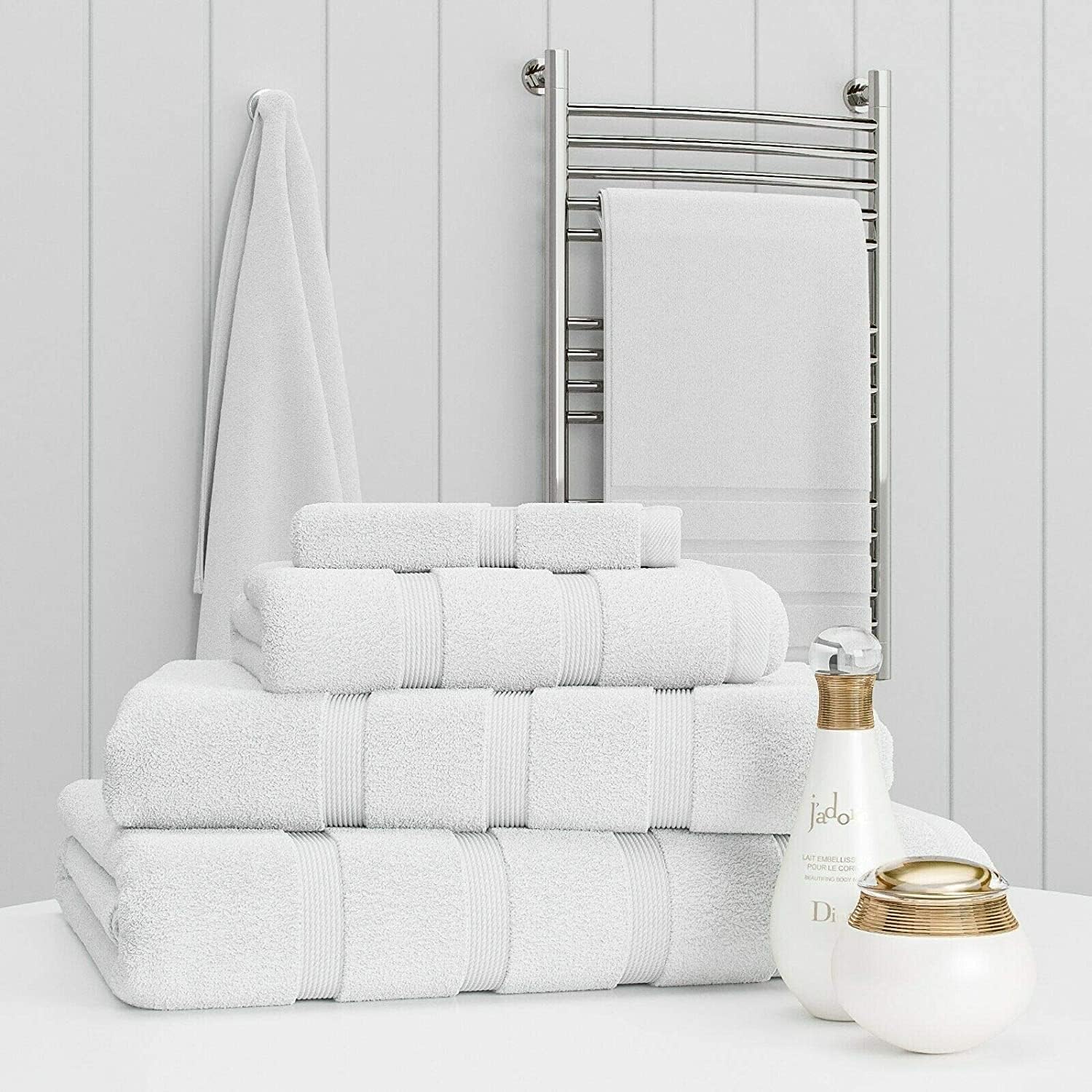 Premium 100% Cotton Towel Set – Luxury 2 Piece 500 GSM Bath and Hand Towels | Ultra Soft & Durable